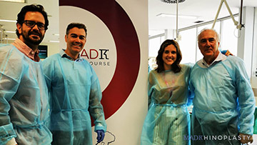 Cena del mejor curso de rinoplastia celebrado en España